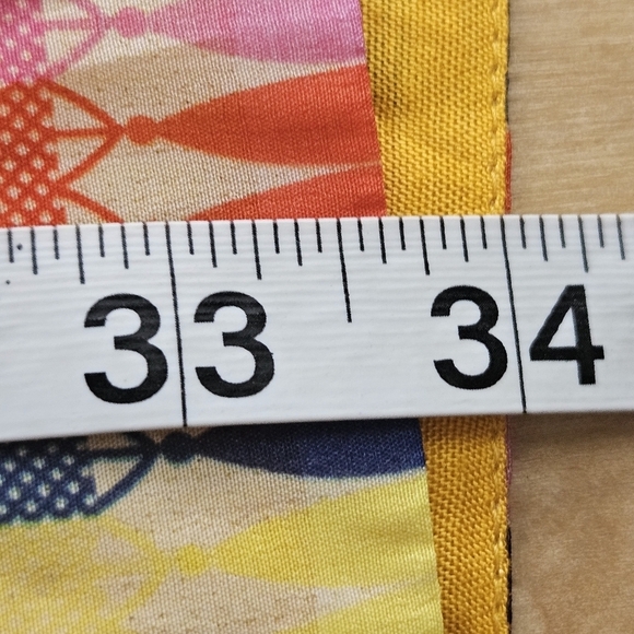 Anthropologie TANVI KEDIA S Caltha Swing DressYellow Red Beaded Boho Print EUC - Picture 10 of 12